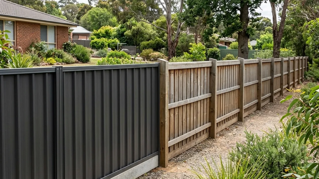 Fence styles and materials used on Beachmere properties in the Caboolture district